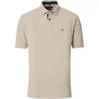 Casa Moda's Baumwollenes Casa Moda Polo beige meliert weiter Schnitt