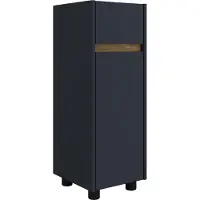 VCM Midischrank – schmaler Badschrank mit 1 Schublade und 1 Drehtür, H. 85 x B. 30 x T. 32 cm, kompakte Aufbewahrung für Badezimmer, Badmöbel Schubladenkommode, Cosila