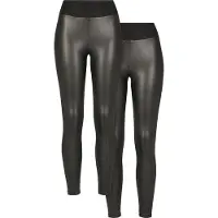 Urban Classics Faux Leather High Waist Leggings 2 Einheiten