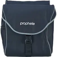 Prophete Doppelpacktasche, 2 x 20 Liter Volumen, wasserabweisend, werkzeugfreie Gepäckträgermontage, reflektierende Elemente, zusätzliche Außenfächer