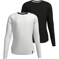 H.I.S. Langarmshirt "2er Packung Shirts aus Rippware für Mädchen" Packung, 2, 2 Stk. Für TEENS. 2er Pack Basic Langarmshirts