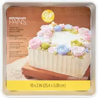 Wilton Performance Pans Quadratische Kuchen- und Brownie-Pfanne aus Aluminium, 10 Zoll