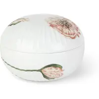 Kähler - Hammershøi Poppy Bonbonniere - Weiss mit dekoration - Ø12 cm