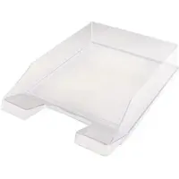 Proregal Stapelbare Briefablage Aus Kunststoff HxBxT 6,5 x 25,5 x 34,8 cm Bis DIN A4-Format 10 Stück Transparent