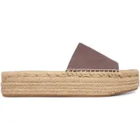 Calvin Klein Espadrilles Flatf Espa Mule Nub Mg HW0HW02890 Braun