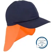 E.COOLINE Powercool SX3 Basecap PRO Gr. 1 blau/orange - kühlendes Cap mit Nackenschutz - sekundenschnelle Aktivierung mit Wasser - trockene Kühlung