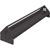 vidaXL Hühnerfütterungsrinne Schwarz 108 x 20,5 x 20 cm 5 kg