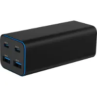 Gembird 4-Port 100W GaN USB PD Schnellladegerät in Schwarz