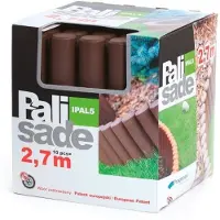 Prosperplast PALISADE 2,7 Beetumrandung Beeteinfassung Rasenbord Rasenkante braun