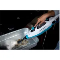 Ariete 4175/00, Dampfmopp, 0,35 l, Weiß, Hellblau, Drehregler, Teleskopisch, 5 m