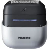 Panasonic ES-ACM3BW503 Series 700 Kompaktrasierer mit 3 Klingen, Nass- & Trockenrasierer für Männer, Bartdichten-Sensor+, IPX7 wasserdicht, USB-C-Aufladung, AC-USB-Netzteil, Weiß