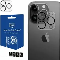 3MK Lens Pro Full Cover iPhone 12 Pro Max Szkło hartowane na obiektyw aparatu z ramką montażową 1szt