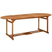 DELUKE Garten-Esstisch SEDO 220x90x75cm Massivholz Akazie Gartentisch Holz Klappbar Outdoortisch Terrassentisch