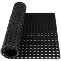 Karat Ringgummimatte Octo Door - Recyclebare Gummiringmatte Wabenmatte Schwarz - 100 x 50 x 2,3 cm