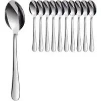 Gräwe Kaffeelöffel Prag, 13,5 cm, Edelstahl 18/0, silber poliert, 10 Stück