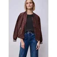 Street One 3/4-Arm-Shirt , Damen, Gr. 44, shadowed navy meliert, Jersey, Obermaterial: 95% Viskose, 5% Elasthan, meliert, normal hüftbedeckend, Rundhals, Shirts 3/4-Arm-Shirt, im Melange-Look