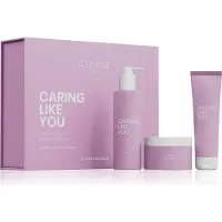 ICONIQUE Professional CARING LIKE YOU Shampoo 250 ml, Leave-in-Kur 150 ml, Maske 200 ml Set für strapaziertes und trockenes Haar