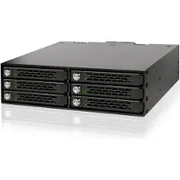 Icy Dock MB996SK-6SB, Schwarz, Metall, 9.5 mm, 1 Lüfter, 4 cm, 12 Gbit/s