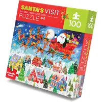 Crocodile Creek Visit Santa Claus Puzzle 100 Stücke