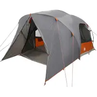 vidaXL Dome Zelt für 6 Personen Grau und Orange 500 x 314 x 206 cm