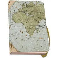 Bekking & Blitz Notizbuch A6, weicher Einband: Weltkarte von Joan Blaeu, Het Scheepvaartmuseum