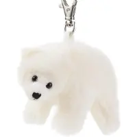 OEM Plüsch-Schlüsselanhänger, 8-12 cm, Eisbär, weich