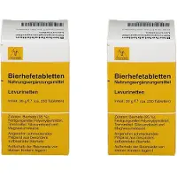 TEOFARMA Bierhefe Tabletten Levurinetten 2x 2x250 St