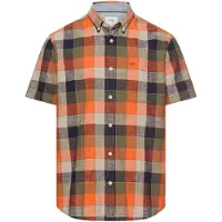 Camel active Karohemd Kurzarm, mit Button-Down-Kragen