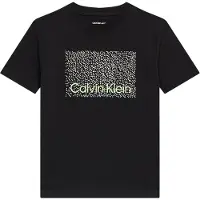Calvin Klein Jeans T-Shirt Perforation LVCKSJA04B Schwarz Regular Fit