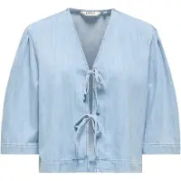 ONLY Jeansbluse in Hellblau - S