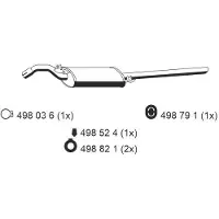 ERNST 640107 Endschalldämpfer für SEAT TOLEDO I (1L) Auspuff