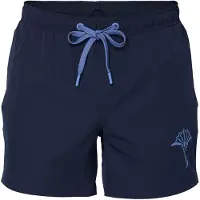 JOOP! Badeshorts JOOP "Badeshorts Solid Cornflower Swimshorts", Herren, Gr. XL, N-Gr, blau (dunkelblau), Obermaterial: 100% Polyester PES., Badehosen Badeshorts