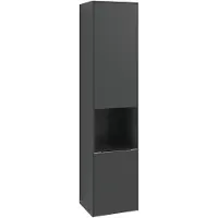 Villeroy & Boch Subway 3.0 Hochschrank, 1 offenes Fach und 2 Türen Anschlag links, 400x1710x362mm, C58801RK