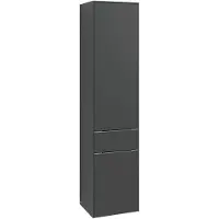 Villeroy & Boch Subway 3.0 Hochschrank, 1 Auszug und 2 Türen Anschlag links, 400x1710x362mm, C59000VN