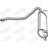 Walker Endschalldämpfer [Hersteller-Nr. 23912] für Fiat