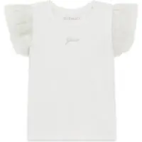 GUESS T-Shirt K6GI19 K6YW4 Weiß Regular Fit