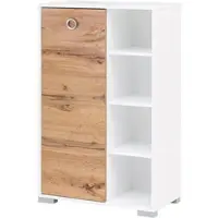 Welltime Sideboard "Kimi, Breite 65,3 cm", weiß, eiche landhaus, B:65,3cm H:105,2cm T:33,1cm, Sideboards, Sideboard, Made in Germany