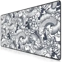 Titanwolf Gaming Mauspad, 900 x 400mm XXL Mousepad, verbessert Präzision & Geschwindigkeit, Koi Tattoo