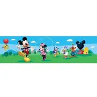 Disney Selbstklebende Tapetenbordüre Micky Maus Grün und Blau 10 x 500 cm 600029