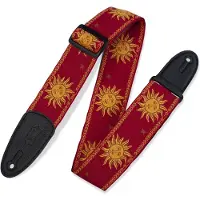 Levys Leathers Jacquard Sun Polyester-Gurt Rot