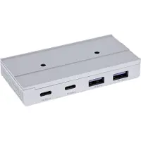 InLine 35395M, USB 3.2 Gen 2 (3.1 Gen 2) Type-C, USB 3.2 Gen 2 (3.1 Gen 2) Type-C, USB 3.2 Gen 2 (3.1 Gen 2) Type-A, 10000 Mbit/s, Silber, Aluminium, Taiwan