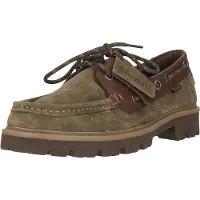 Clarks Schnürschuhe Cleyhill Boat mit markanter XTRALITE-Sohle 3226 Olive Combi 42,5
