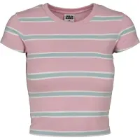 Urban Classics T-Shirt "Damen Ladies Stripe Cropped Tee" 1 Stk.