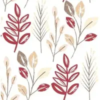 Mank Serviette Airlaid Cedrik in Bordeaux-Braun, 40 x 40 cm, 50 Stück - Herbst Blätter Gräser