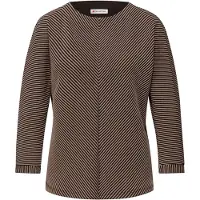 Street One Strickpullover 3/4-Arm mit Two-Tone-Effekt und feinem Strukturmuster