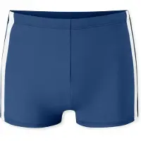 Schiesser Badepants "Ocean Swim", Herren, Gr. 5, N-Gr, blau (800, blau), Single Jersey, Obermaterial: 82% Polyamid, 18% Elasthan, Badehosen Badepants, Bund mit Kordel und seitliche Kontraststreifen