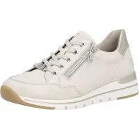 Remonte Damen Sneaker Leder Reißverschluss und Schnürung R6716, Größe:39 EU, Farbe:Beige