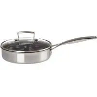 Le Creuset 3-ply Sautépfanne mit Porchiereinsatz u. Glasdeckel 20 cm