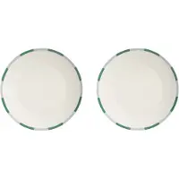 &k amsterdam &klevering - Bliss Teller, Ø 27 cm, grün (2er-Set)