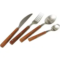 HK Living 70/u0027s KCU0013 bestekset hout 16-delig (KCU0013)